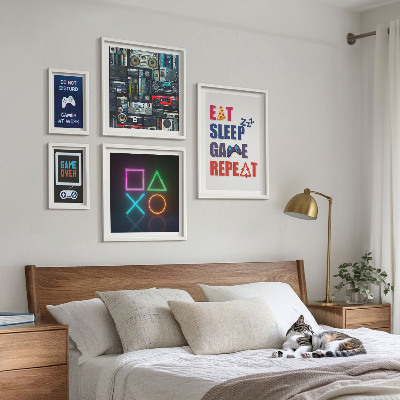 Set 5 slik v okvirju Elegantni okraski za igralce