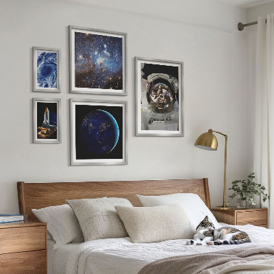 Set 5 slik v okvirju Vesoljska odkritja astronavtov