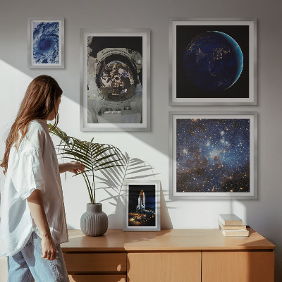 Set 5 slik v okvirju Vesoljska odkritja astronavtov