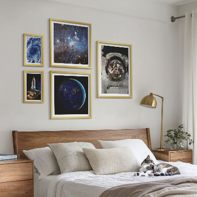 Set 5 slik v okvirju Vesoljska odkritja astronavtov