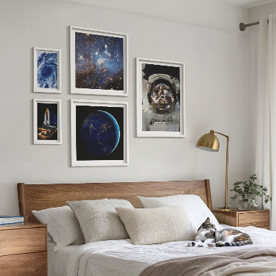 Set 5 slik v okvirju Vesoljska odkritja astronavtov