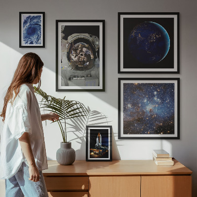 Set 5 slik v okvirju Vesoljska odkritja astronavtov