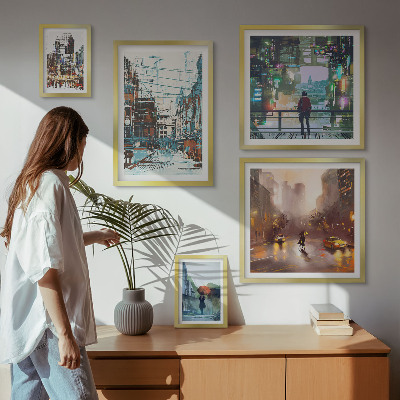 Set 5 slik v okvirju Sodobne mestne krajine