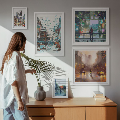 Set 5 slik v okvirju Sodobne mestne krajine
