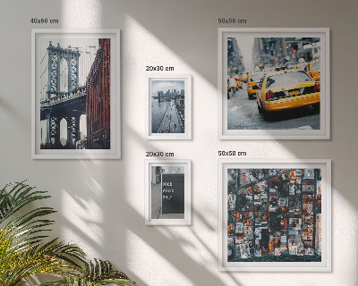 Komplet ujemajočih se slik Očarljivi razgledi na New York