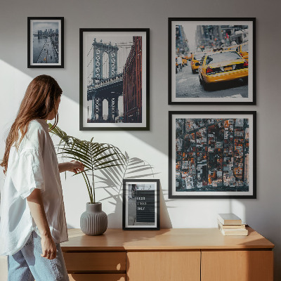 Komplet ujemajočih se slik Očarljivi razgledi na New York