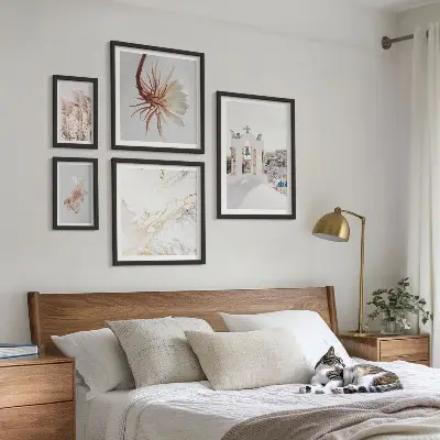 Set 5 slik v okvirju elegantni razgledi arhitekture in narave