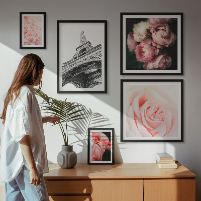 Set 5 slik v okvirju Romantika vrtnic Eifflovega stolpa