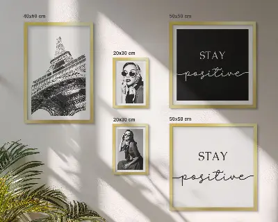 Elegantna grafika s pariško modo komplet ujemajočih se slik
