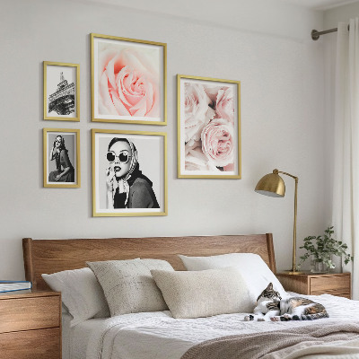 Set 5 slik v okvirju Elegantni portreti vrtnic