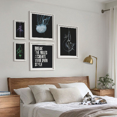 Set 5 slik v okvirju Abstraktni ustvarjalni motivi