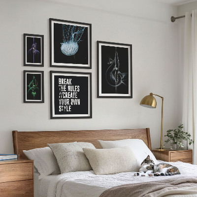 Set 5 slik v okvirju Abstraktni ustvarjalni motivi