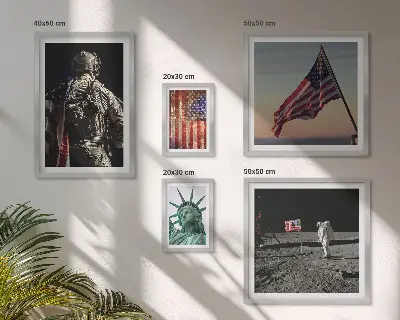 Ameriški simbolizem v zgodovini komplet ujemajočih se slik