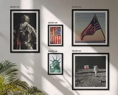 Ameriški simbolizem v zgodovini komplet ujemajočih se slik