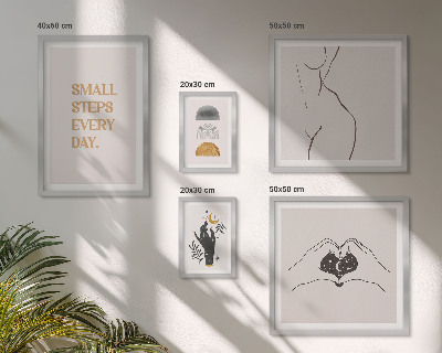 Set 5 slik v okvirju Motivacija pozitivno razmišljanje minimalizem