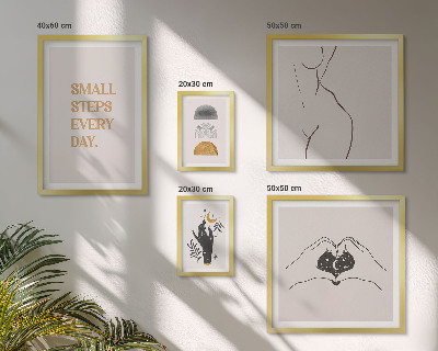 Set 5 slik v okvirju Motivacija pozitivno razmišljanje minimalizem