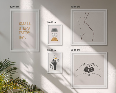 Set 5 slik v okvirju Motivacija pozitivno razmišljanje minimalizem