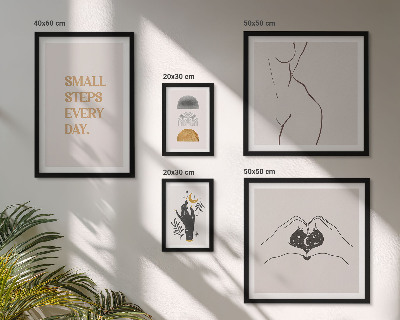Set 5 slik v okvirju Motivacija pozitivno razmišljanje minimalizem