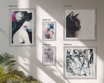 Set 5 slik v okvirju Elegantni abstraktni portreti
