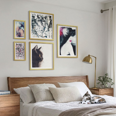 Set 5 slik v okvirju Elegantni abstraktni portreti