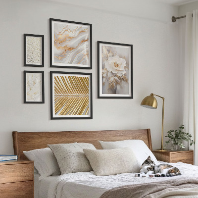 Komplet ujemajočih se slik Elegantni cvetlični motivi