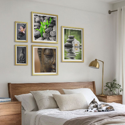 Set 5 slik v okvirju Sproščujoče zenovsko vzdušje