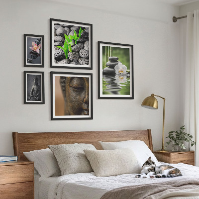 Set 5 slik v okvirju Sproščujoče zenovsko vzdušje