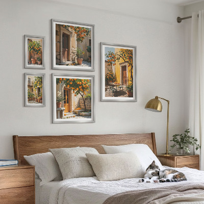 Set 5 slik v okvirju Agrumi na vrtovih