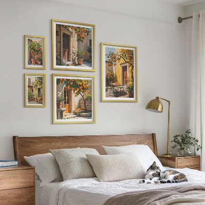 Set 5 slik v okvirju Agrumi na vrtovih