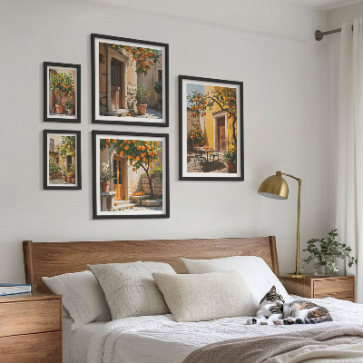 Set 5 slik v okvirju Agrumi na vrtovih