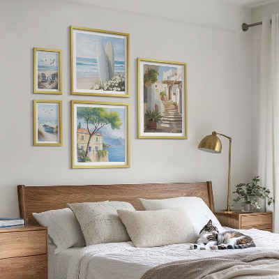 Set 5 slik v okvirju Elegantni razgledi na morje
