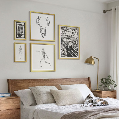Set 5 slik v okvirju Nadrealistična umetnost, narava, človek