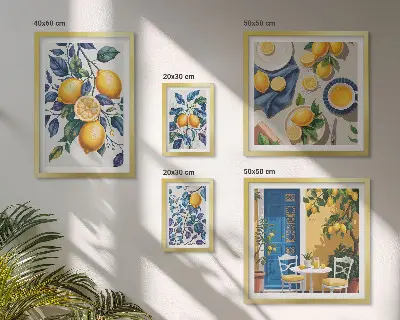 Citrusi v provansalski kuhinji poliptih v okvirju