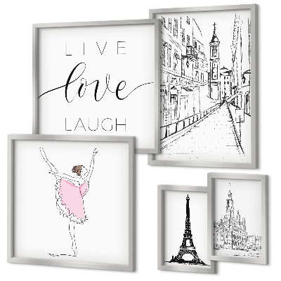 Poliptih v okvirju Elegantni pariški navdihi