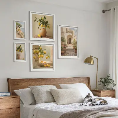 Komplet elegantnih okraskov iz citrusov ujemajoče se slike