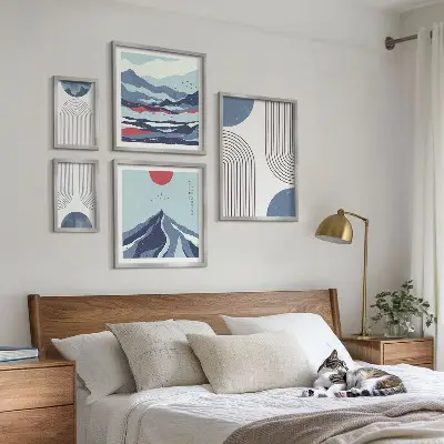 Geometrija abstraktnih pokrajin poliptih v okvirju