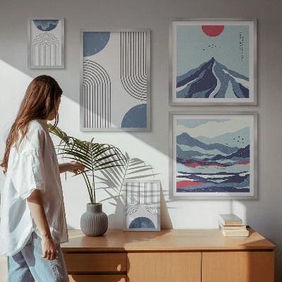 Poliptih v okvirju Geometrija abstraktnih pokrajin