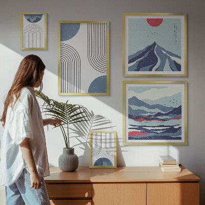 Poliptih v okvirju Geometrija abstraktnih pokrajin