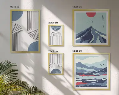 Geometrija abstraktnih pokrajin poliptih v okvirju