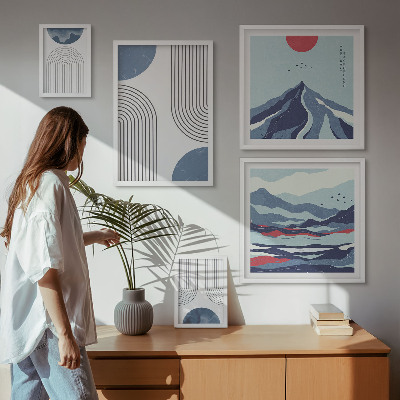 Poliptih v okvirju Geometrija abstraktnih pokrajin
