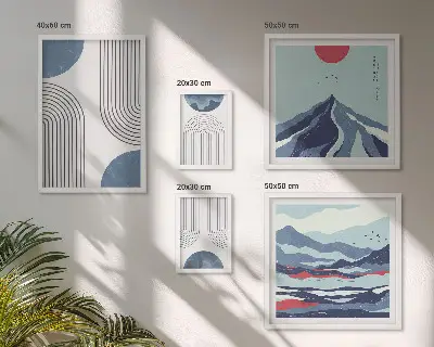 Geometrija abstraktnih pokrajin poliptih v okvirju