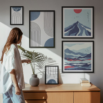 Poliptih v okvirju Geometrija abstraktnih pokrajin