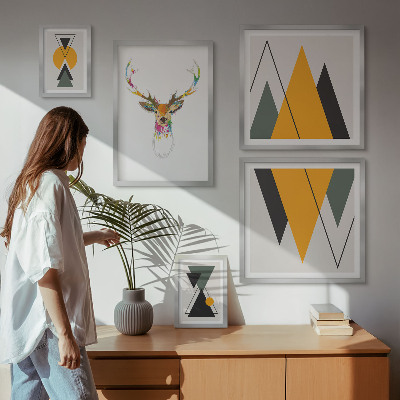 Set 5 slik v okvirju Barviti motivi v boho slogu