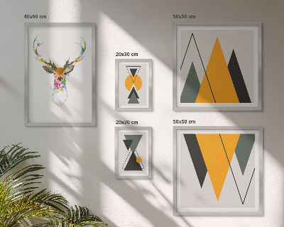 Set 5 slik v okvirju Barviti motivi v boho slogu