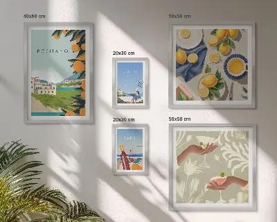 Italijanske počitnice Amalfi Capri komplet ujemajočih se slik
