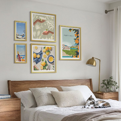 Komplet ujemajočih se slik Italijanske počitnice Amalfi Capri