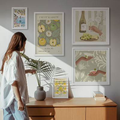 Poliptih v okvirju Atmosferske ilustracije iz sedemdesetih let prejšnjega stoletja