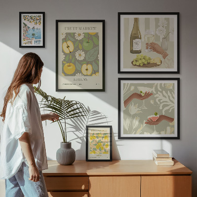Poliptih v okvirju Atmosferske ilustracije iz sedemdesetih let prejšnjega stoletja