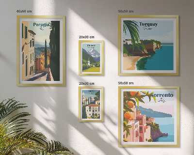 Set 5 slik v okvirju Slikovita italijanska mesta