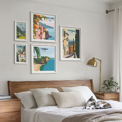 Set 5 slik v okvirju Slikovita italijanska mesta
